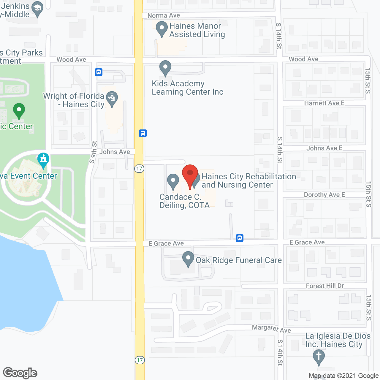 Haines City Health Care Ctr in google map