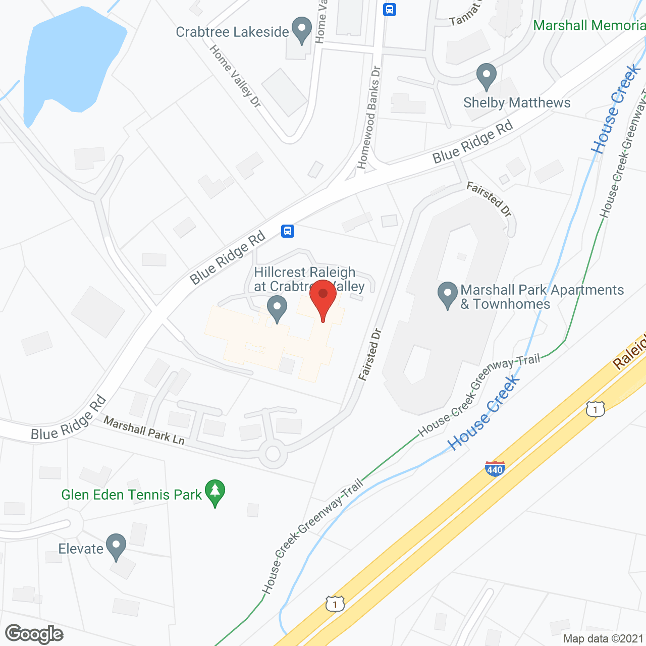 Blue Ridge Health Care Center in google map