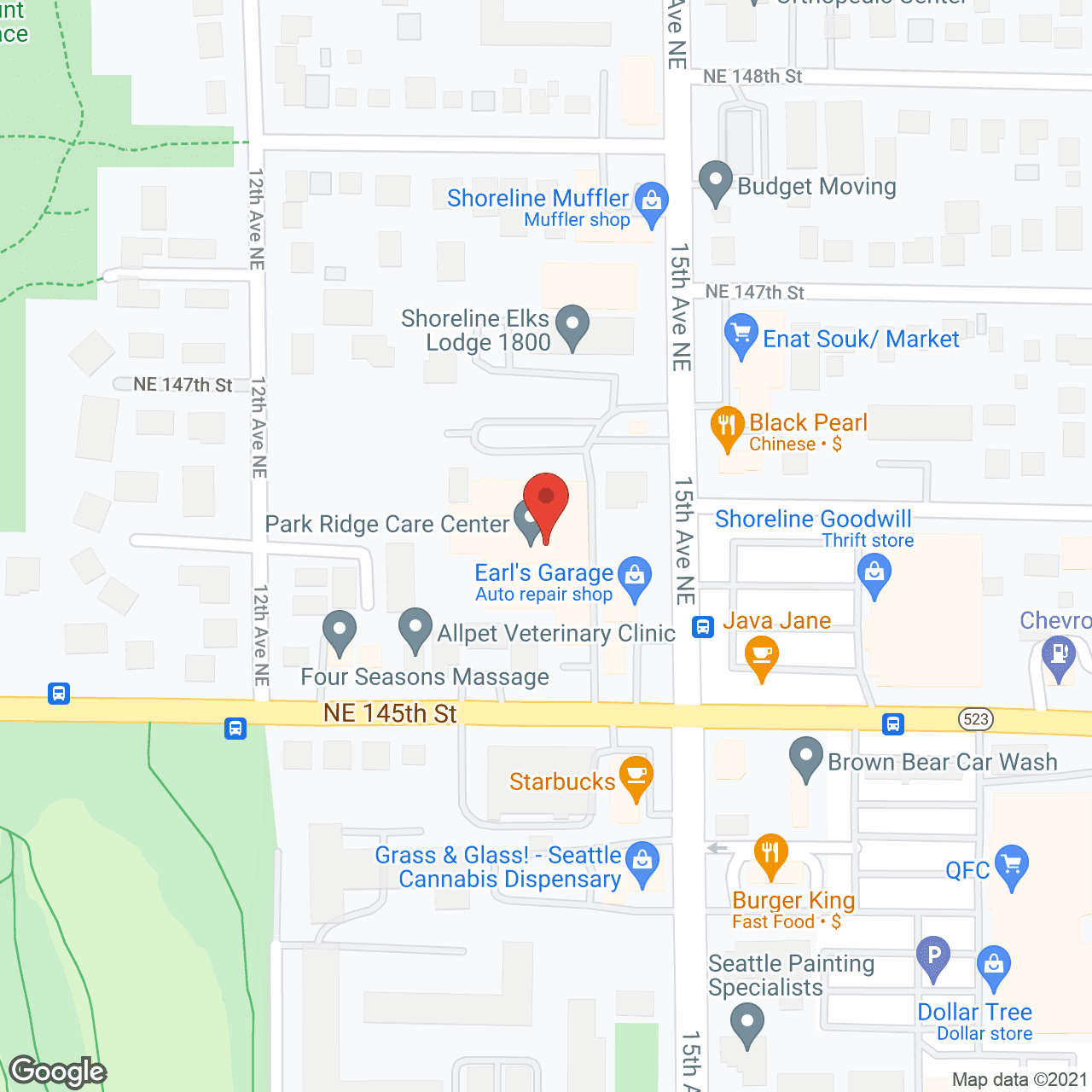 Park Ridge Skill Nursing and Rehab Center in google map