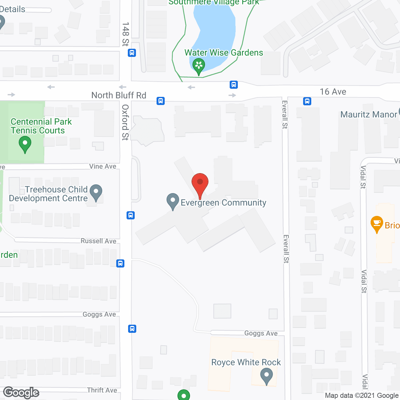 Evergreen Baptist Campus of Care in google map