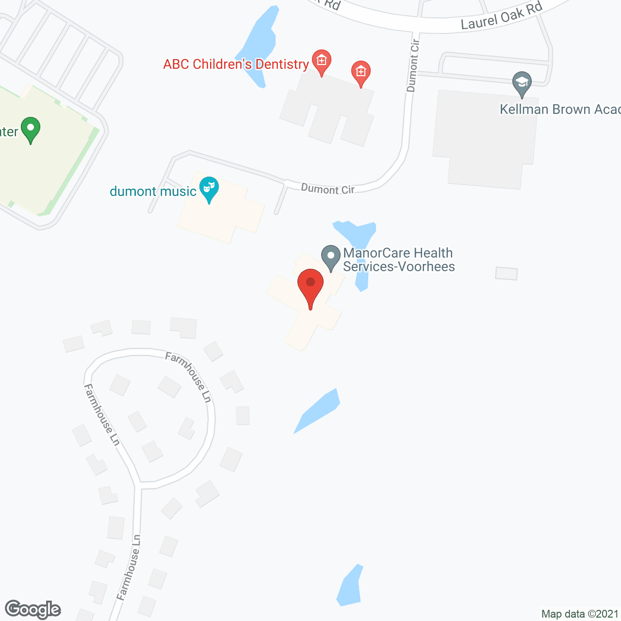 Voorhees West in google map