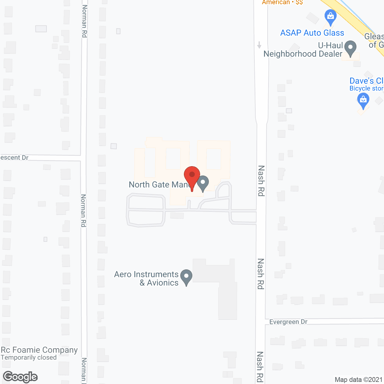 Northgate Health Care Facility in google map