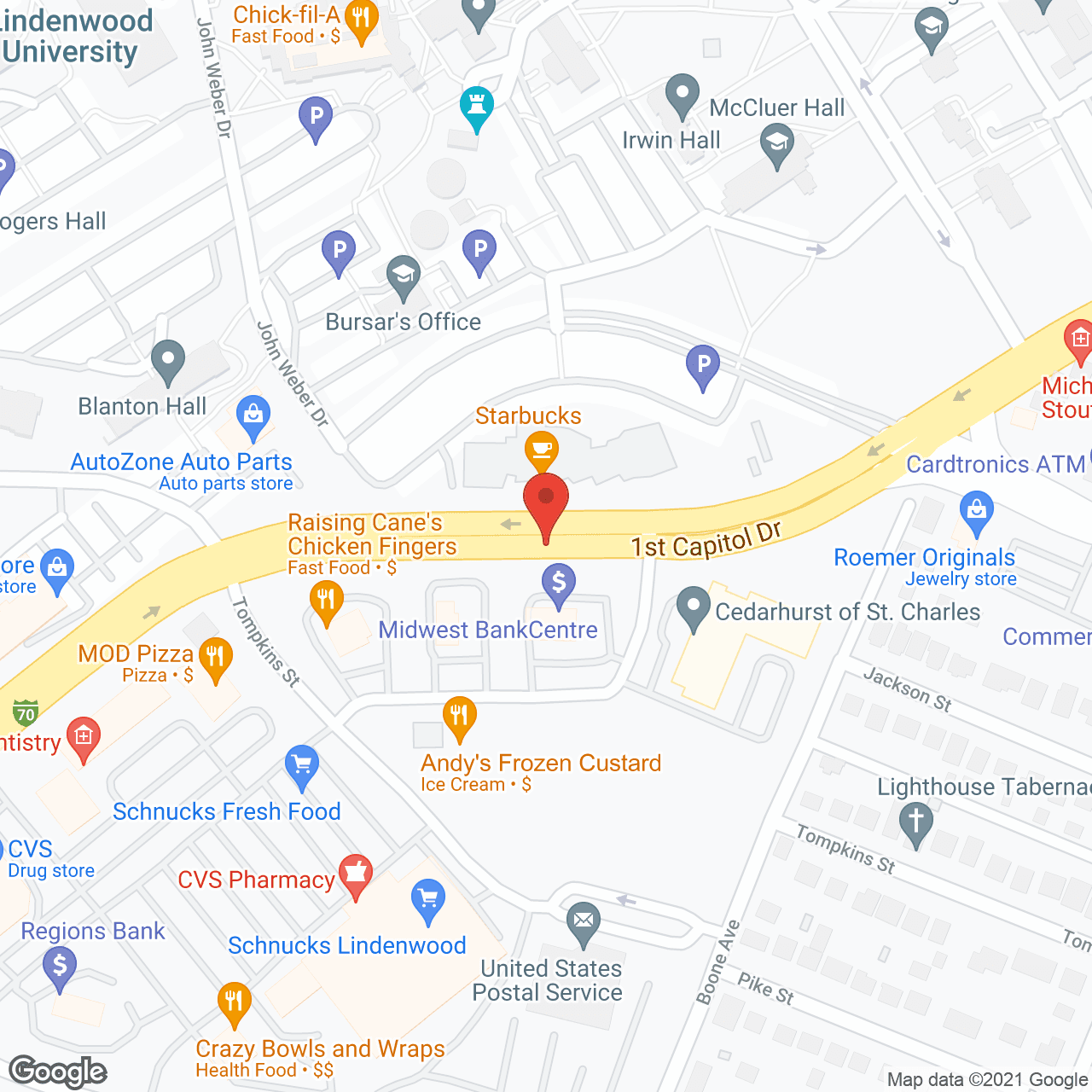 Cedarhurst of St. Charles in google map