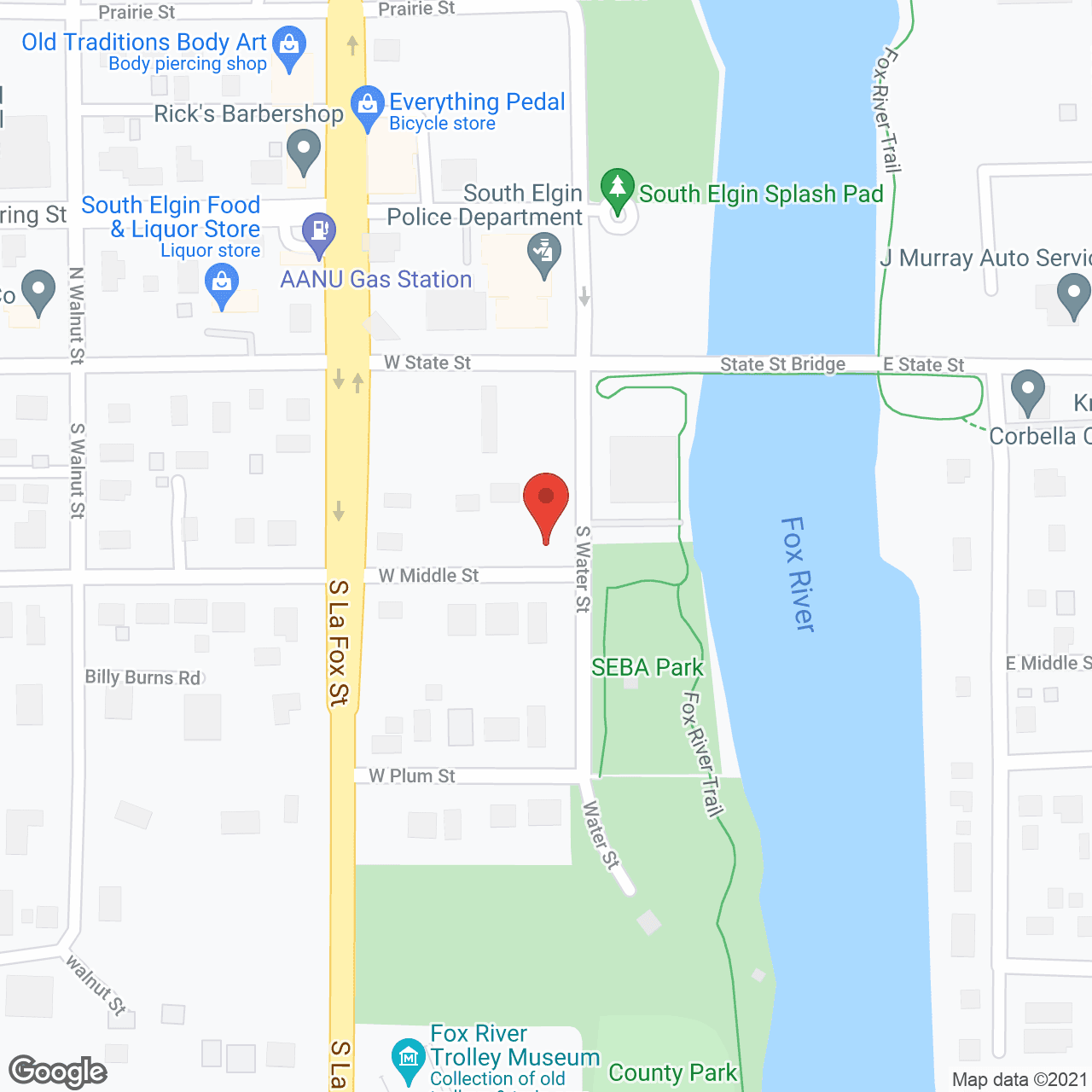 White Oaks of Spring Street in google map