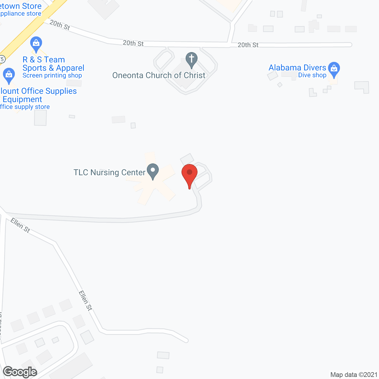 TLC Nursing Center in google map
