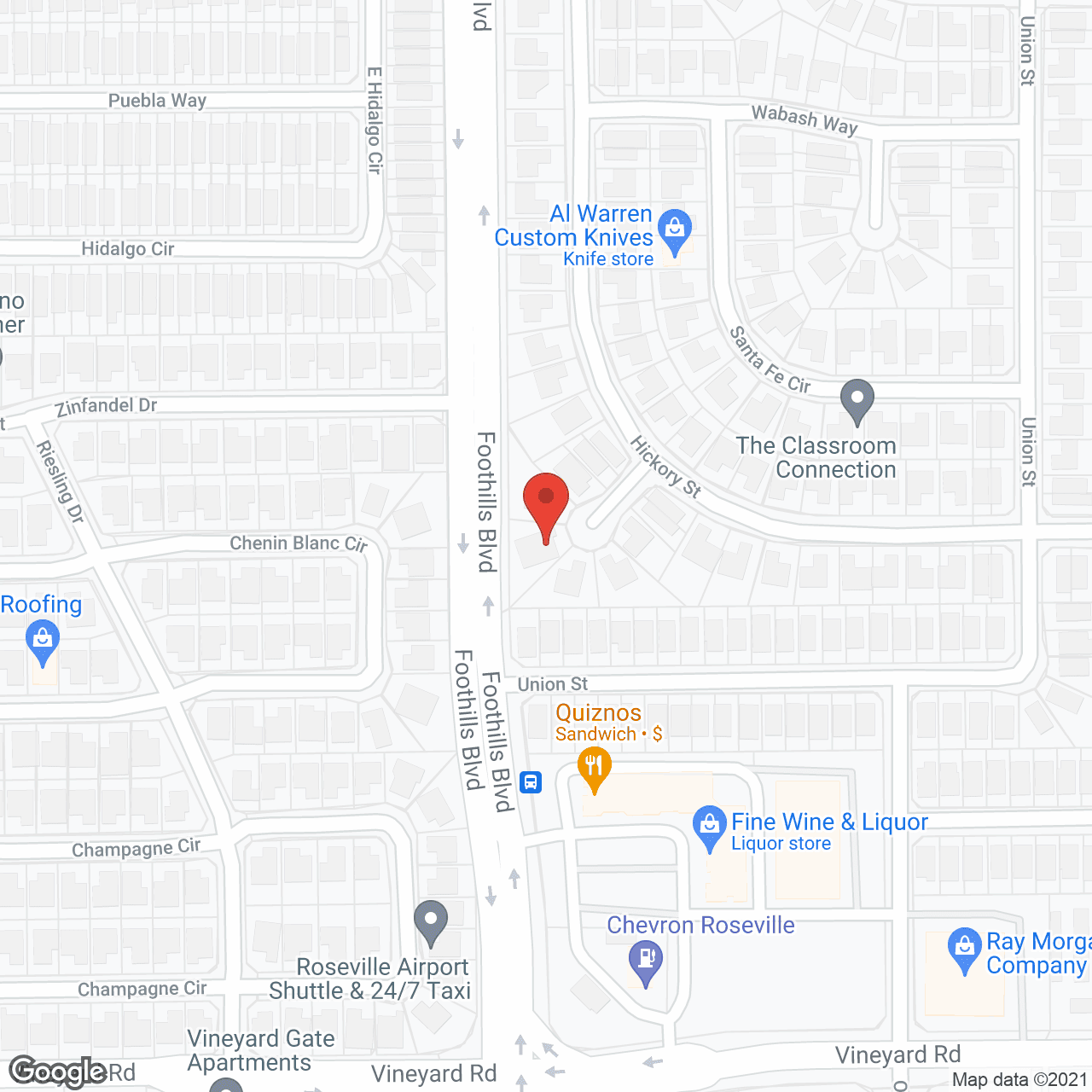 Sierra Foothill Residential Care Facility for the Elderly II in google map