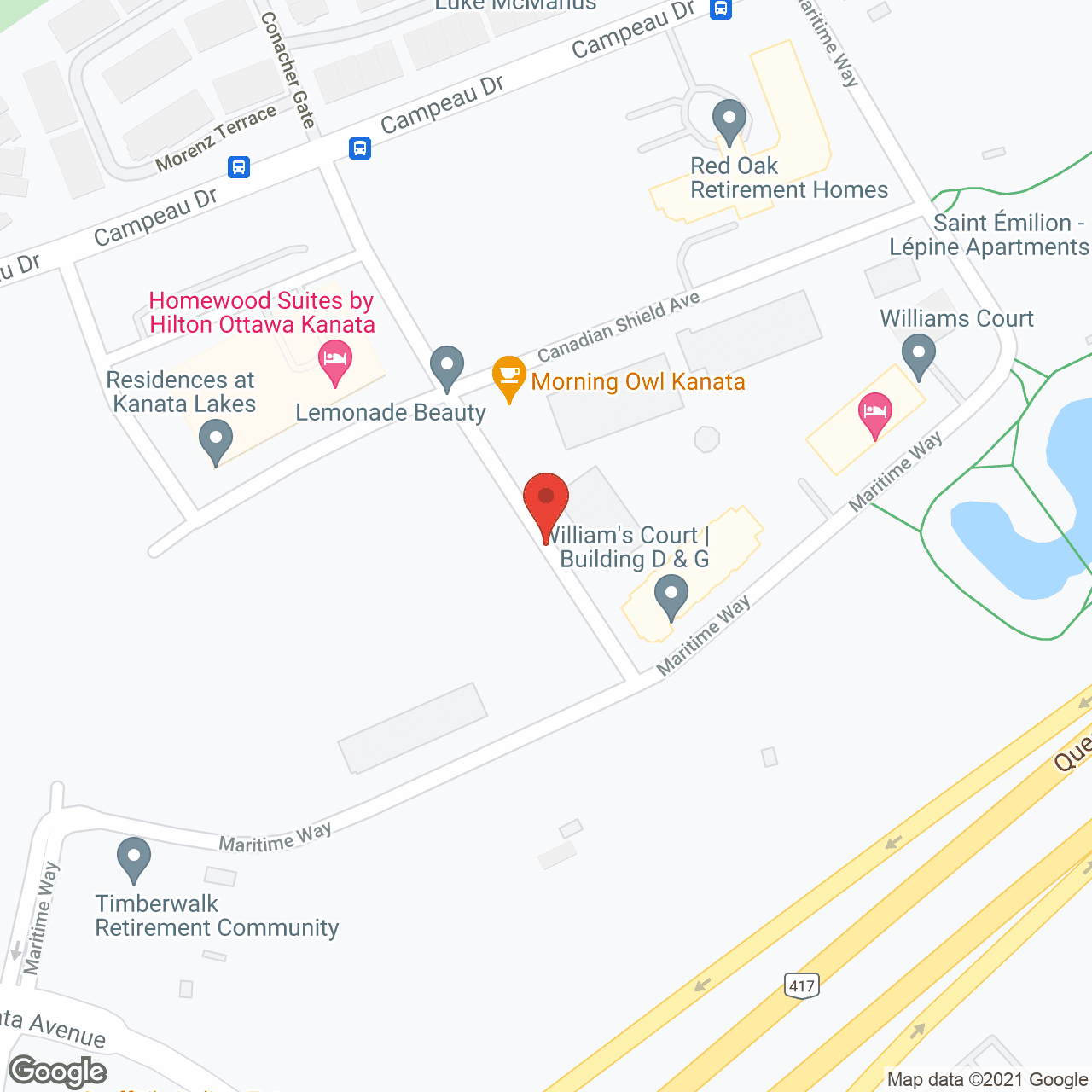 William's Court Building G in google map