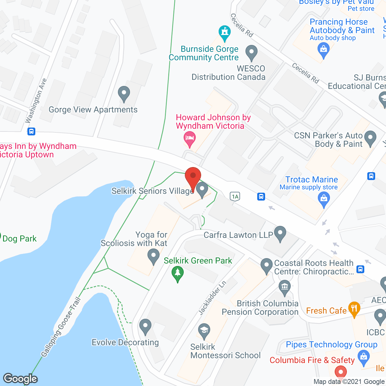 Selkirk Seniors Village in google map