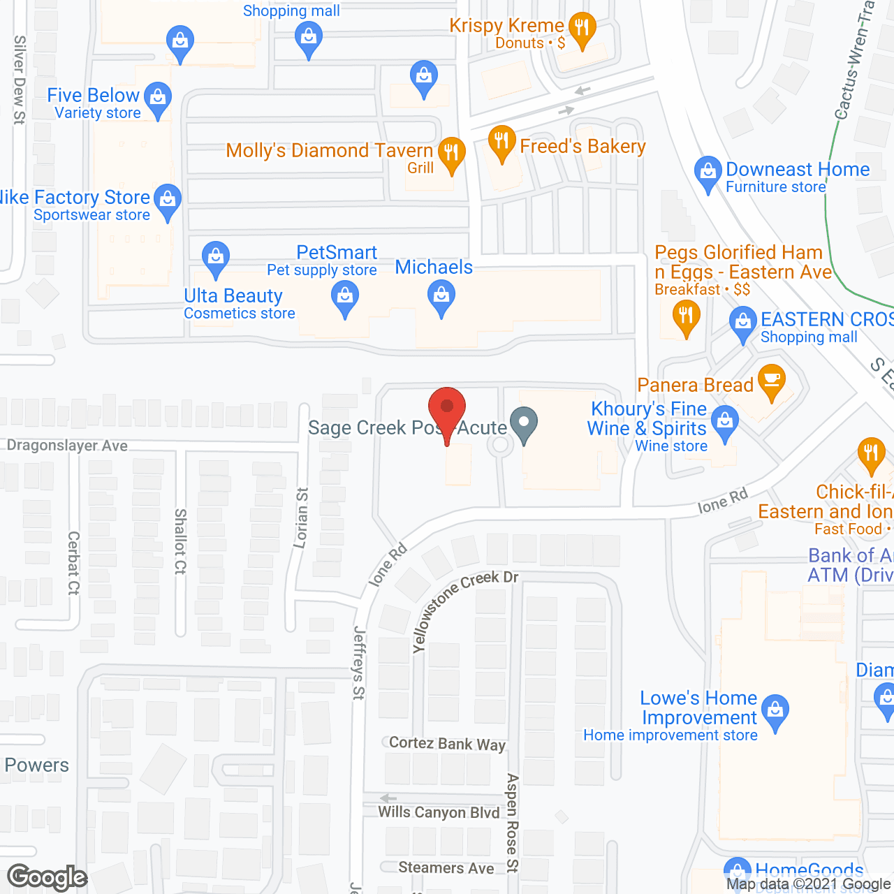 Volante of Las Vegas in google map