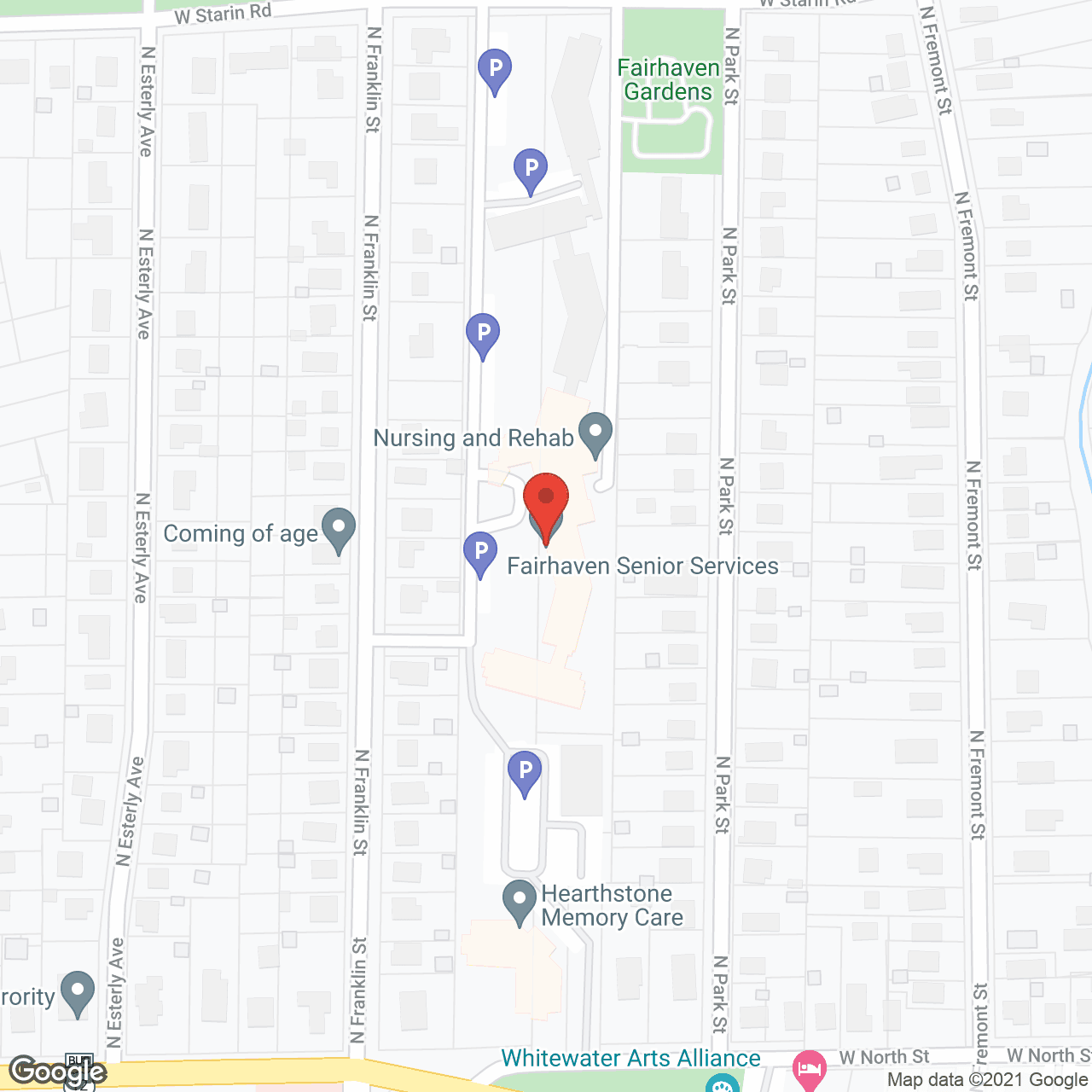 Fairhaven Senior Services, a CCRC in google map