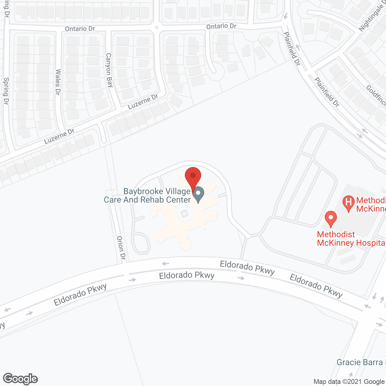 Baybrooke Village Care & Rehab Center in google map