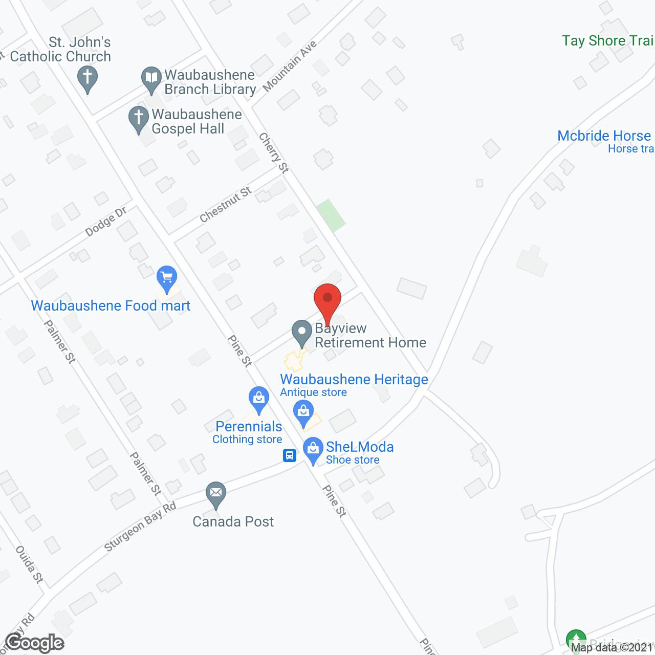 Bayview Retirement Home in google map