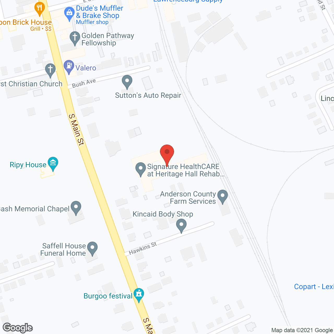 Heritage Hall Care Ctr in google map