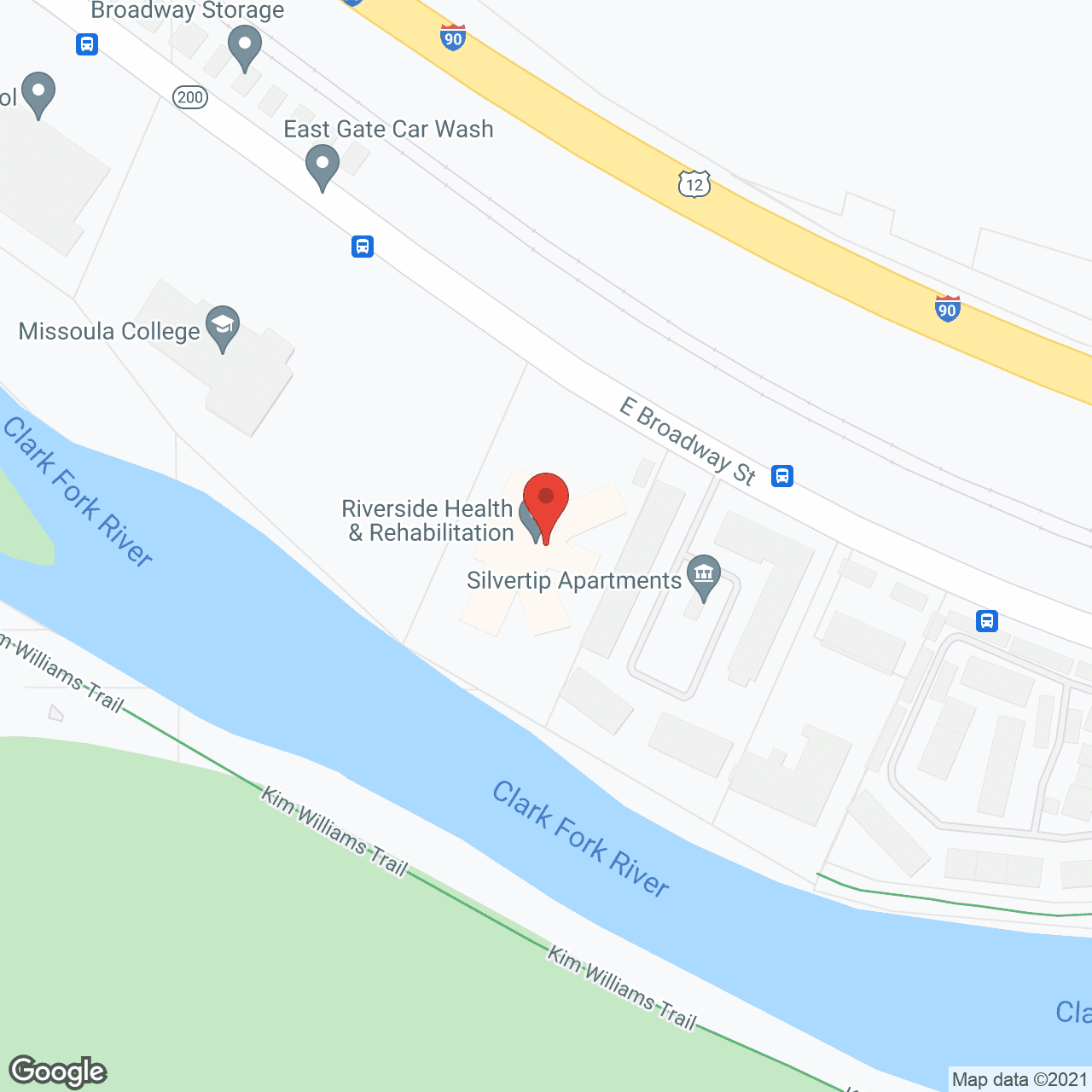 Riverside Health Care Center in google map