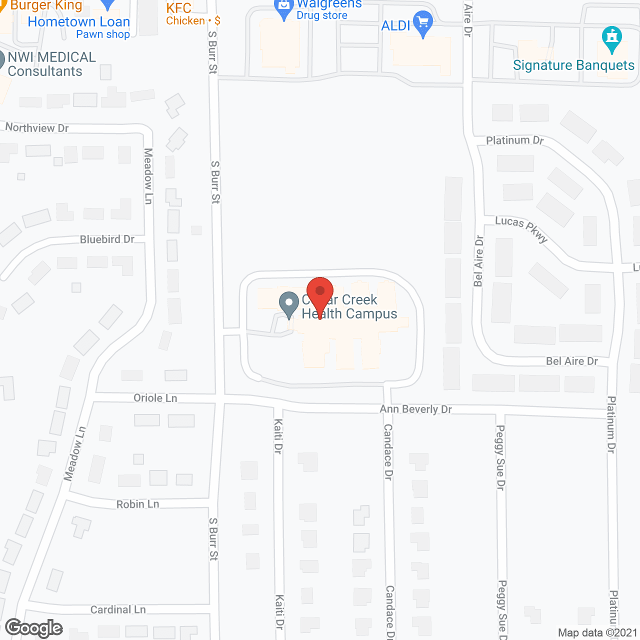 Cedar Creek Health Campus in google map