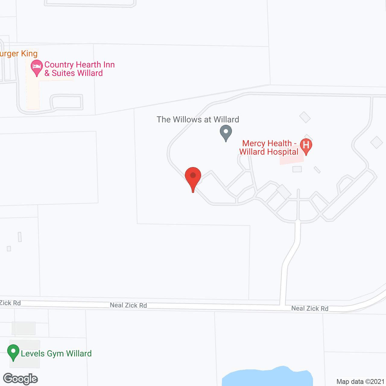 The Willows at Willard in google map