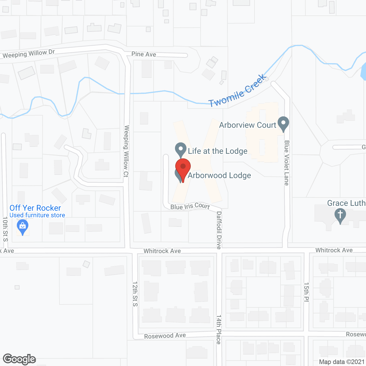 Arborwood Lodge in google map