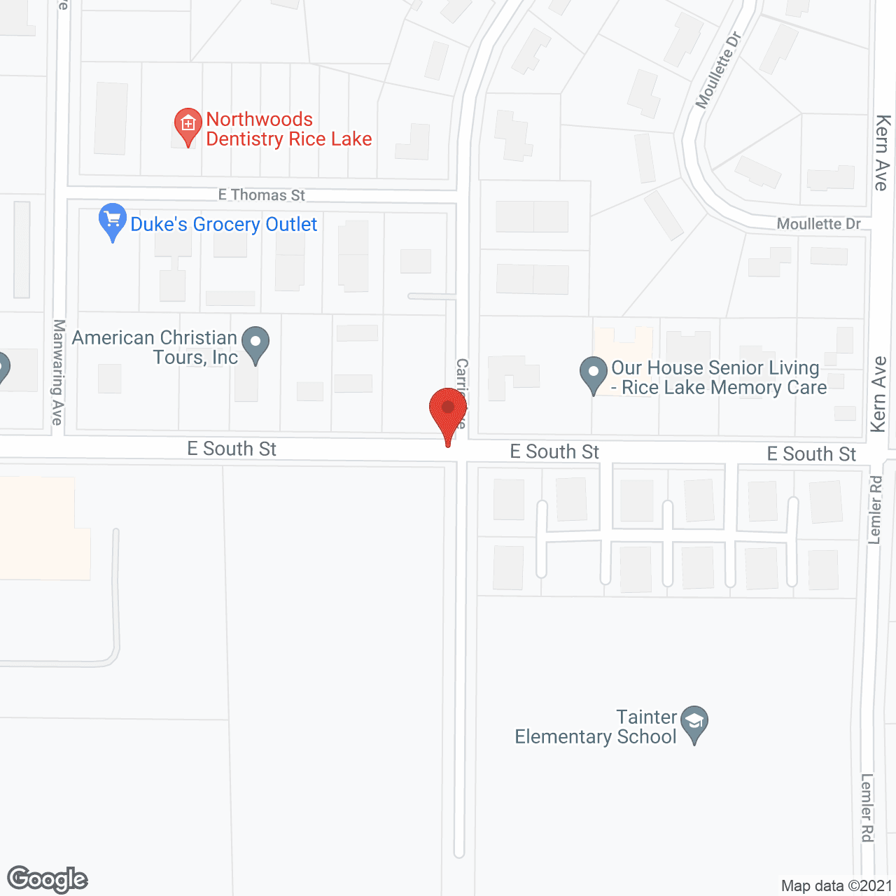 Our House Senior Living Memory Care - Rice Lake in google map