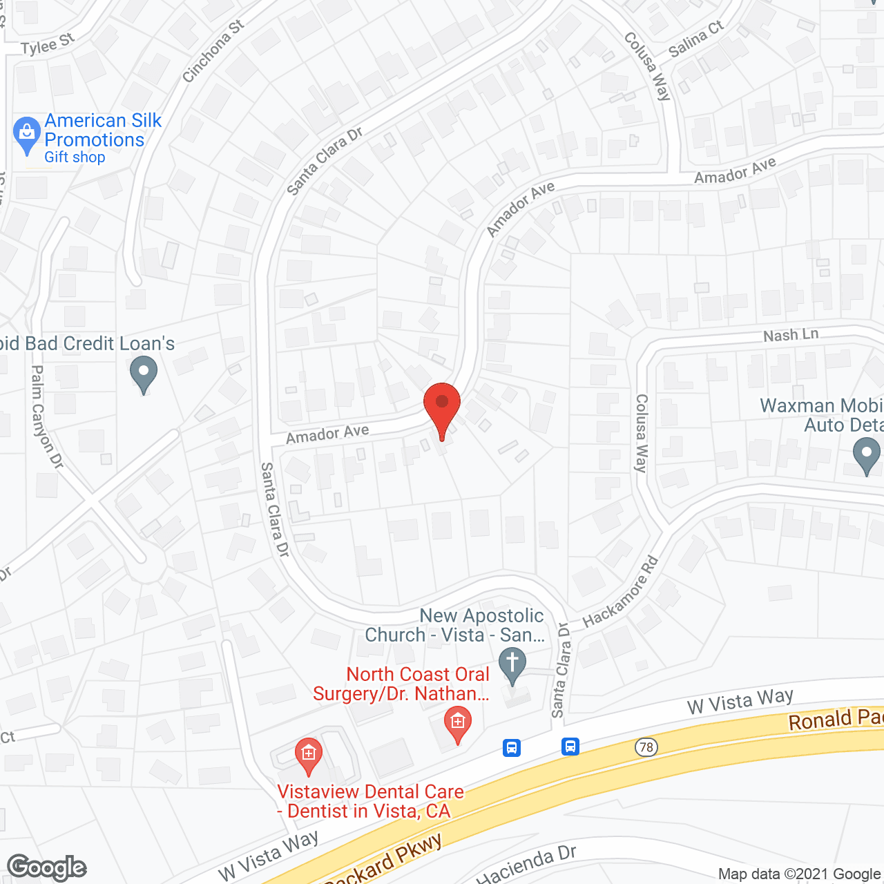 Casa De Amador Elder Care in google map