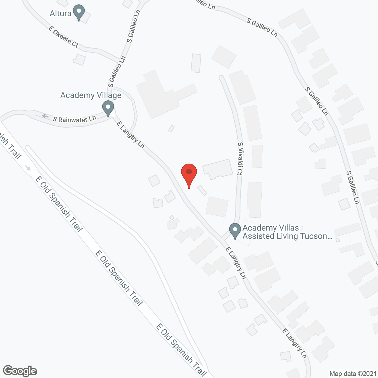 Academy Villas in google map