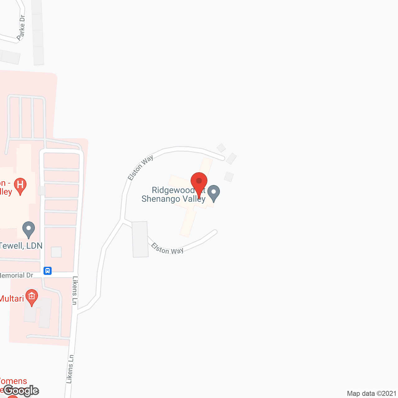 Ridgewood at Shenango Valley in google map