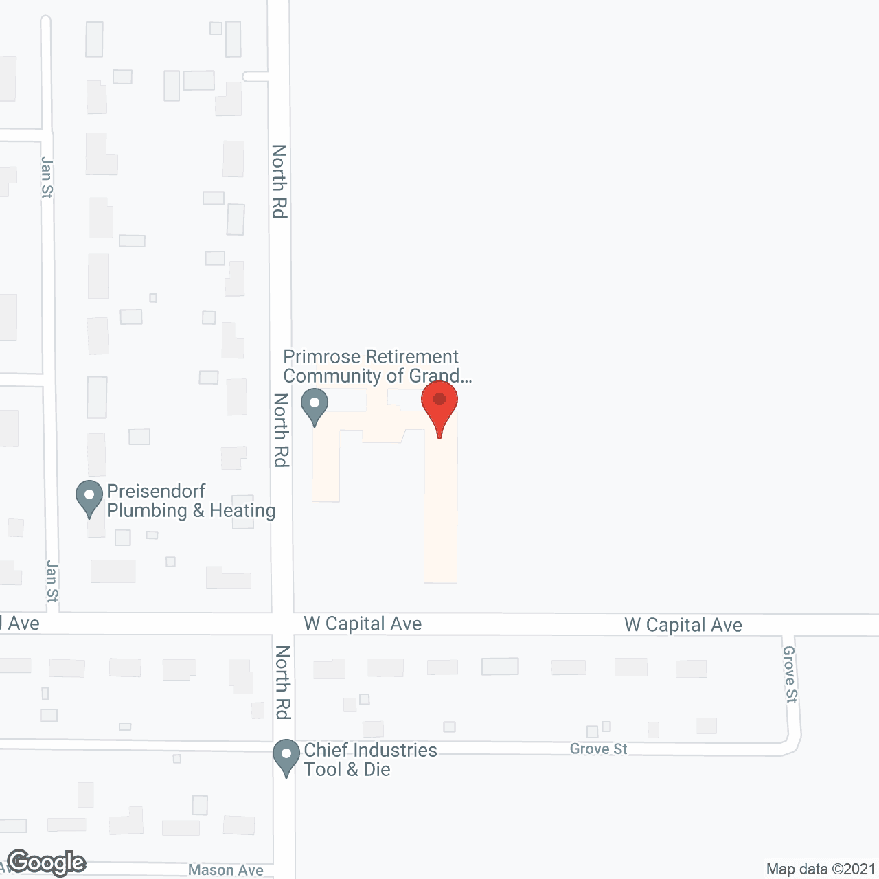 Primrose Retirement Community in google map