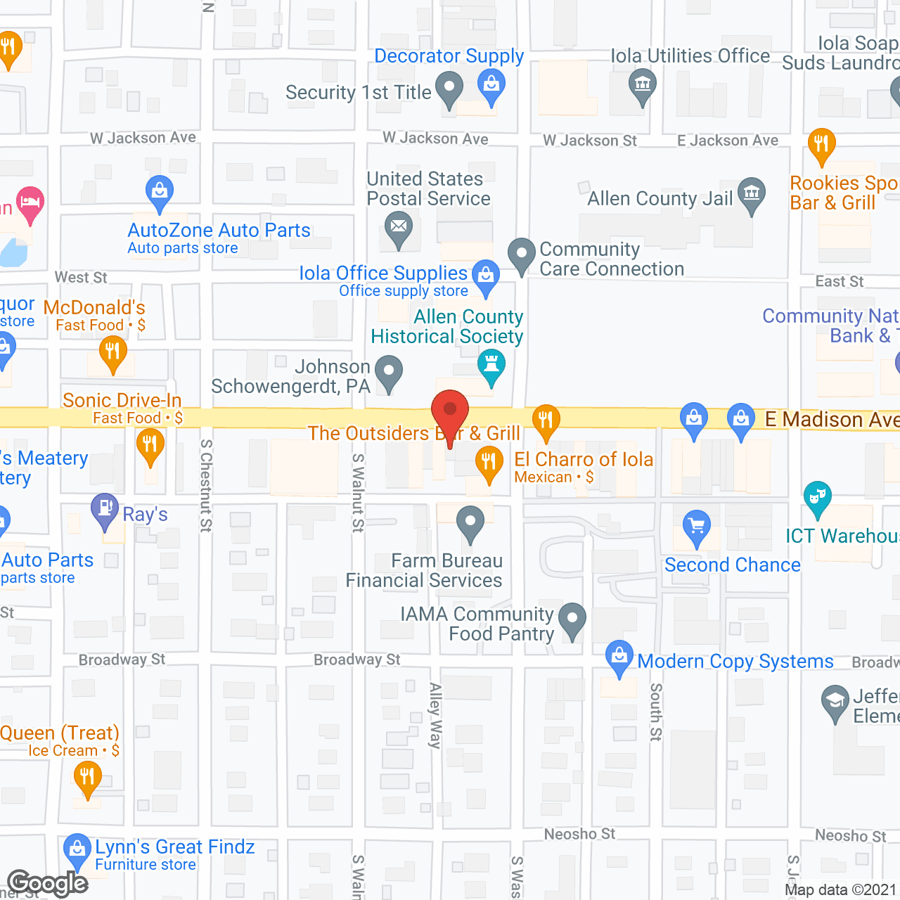 Community Care Connections in google map