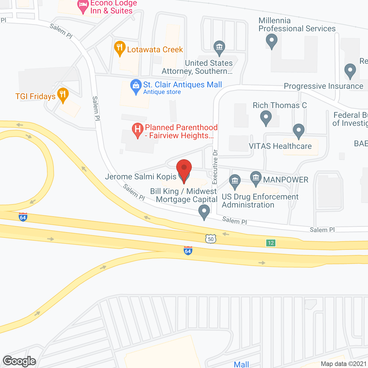 Maxim Healthcare Fairview Heights in google map