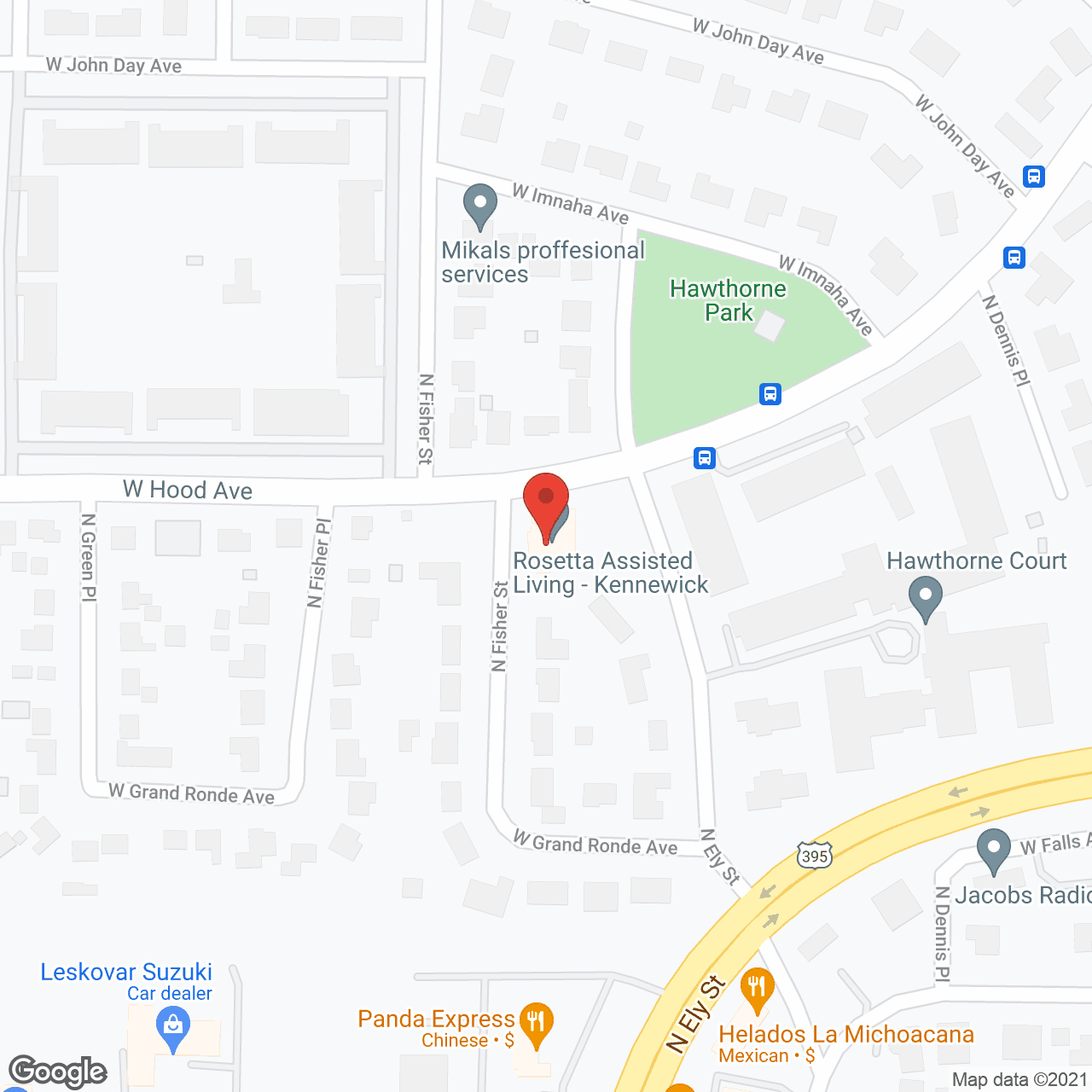Rosetta Assisted Living - Fisher in google map