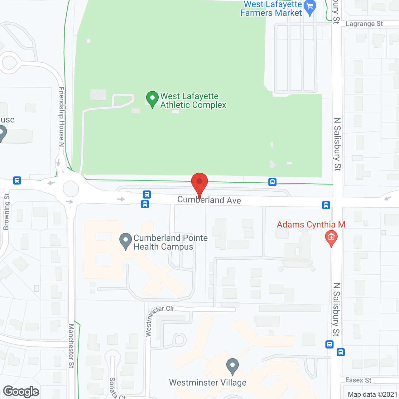 Cumberland Pointe Health Campus in google map