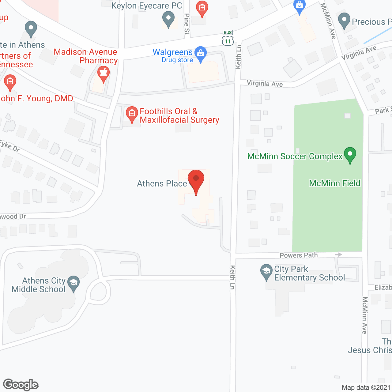 TerraBella Athens in google map
