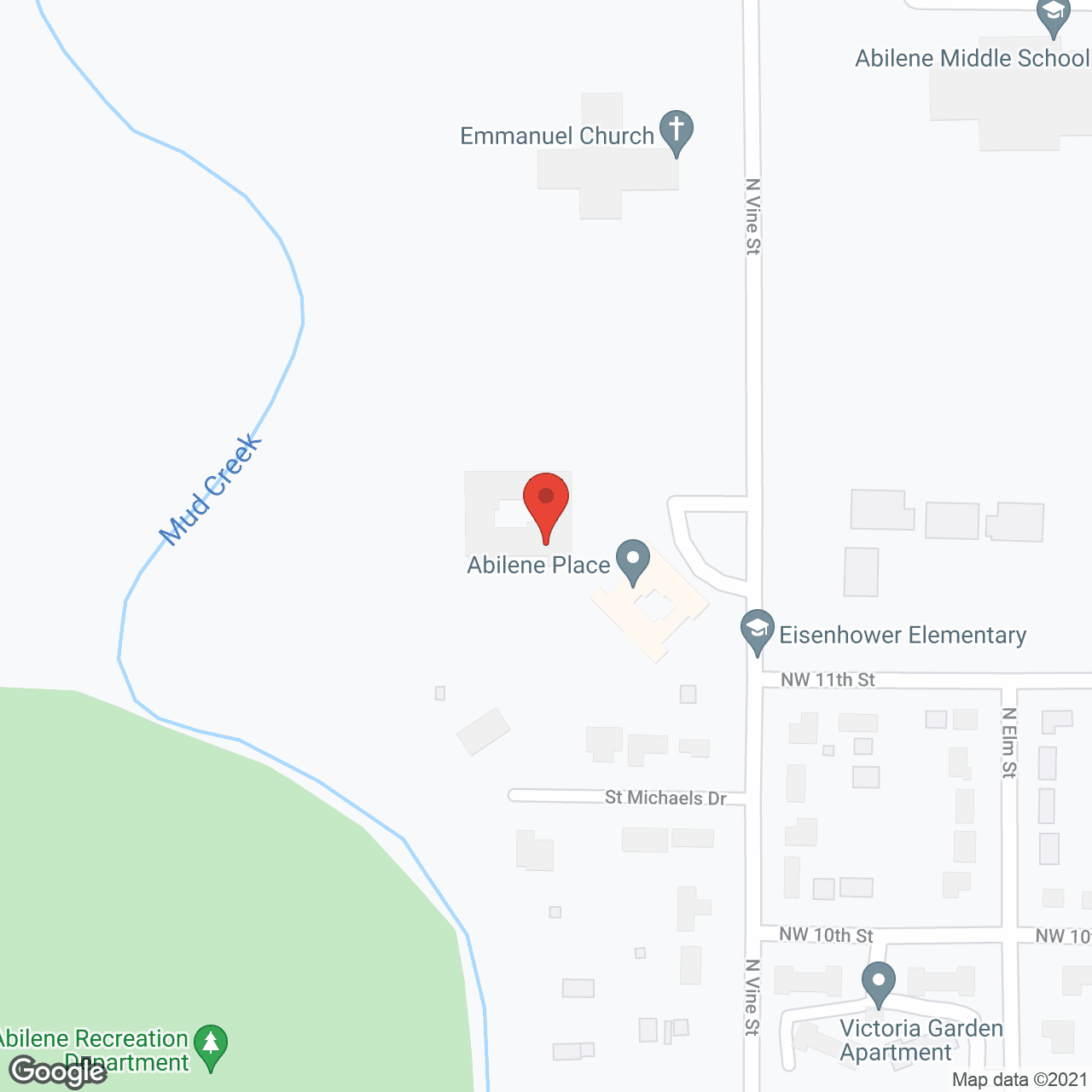 Abilene Place South in google map