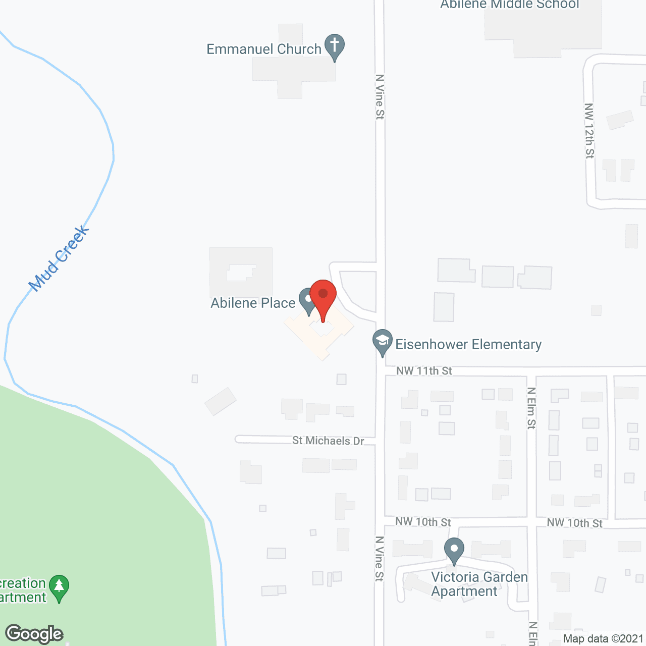 Homestead of Abilene in google map