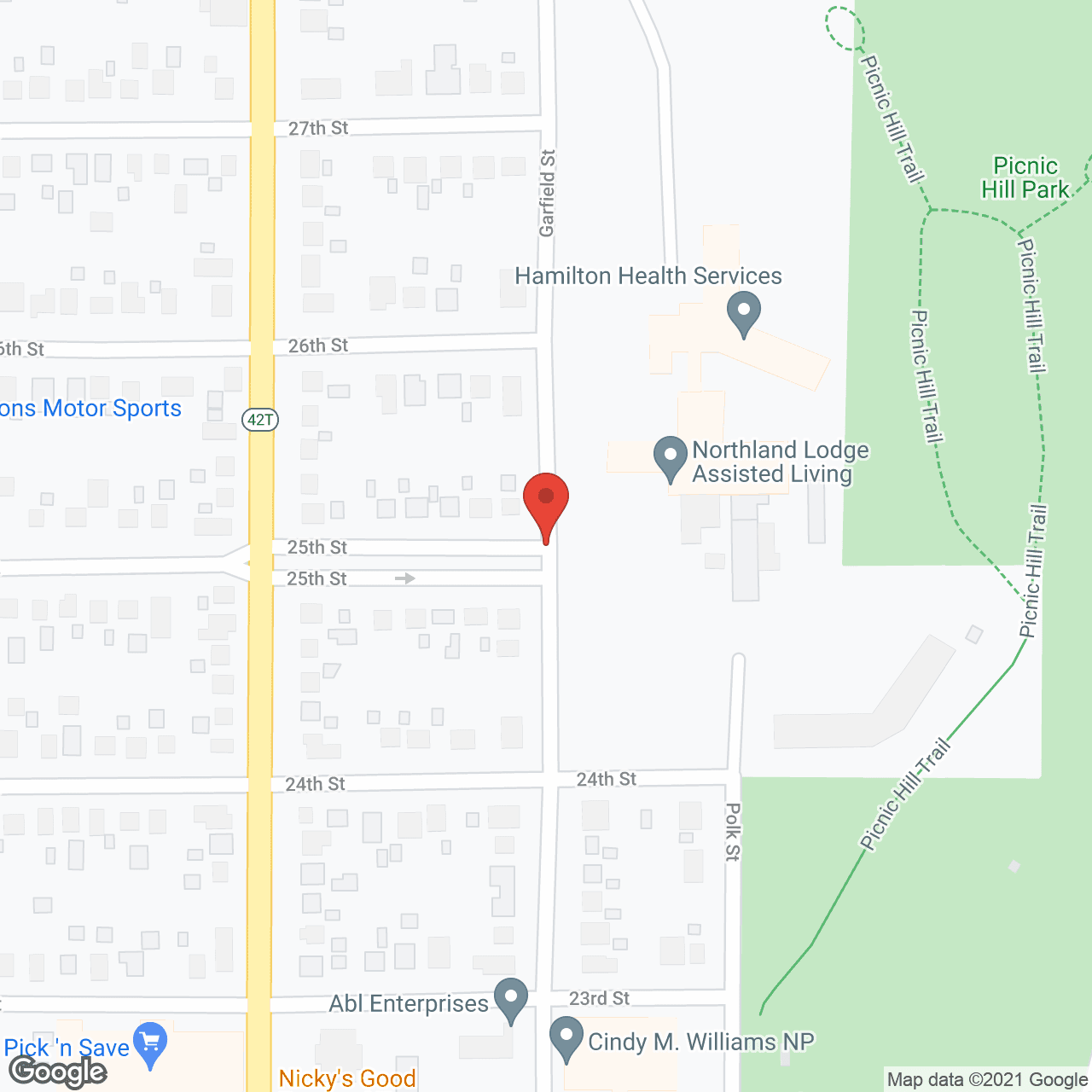 Northland Lodge Assisted Living in google map