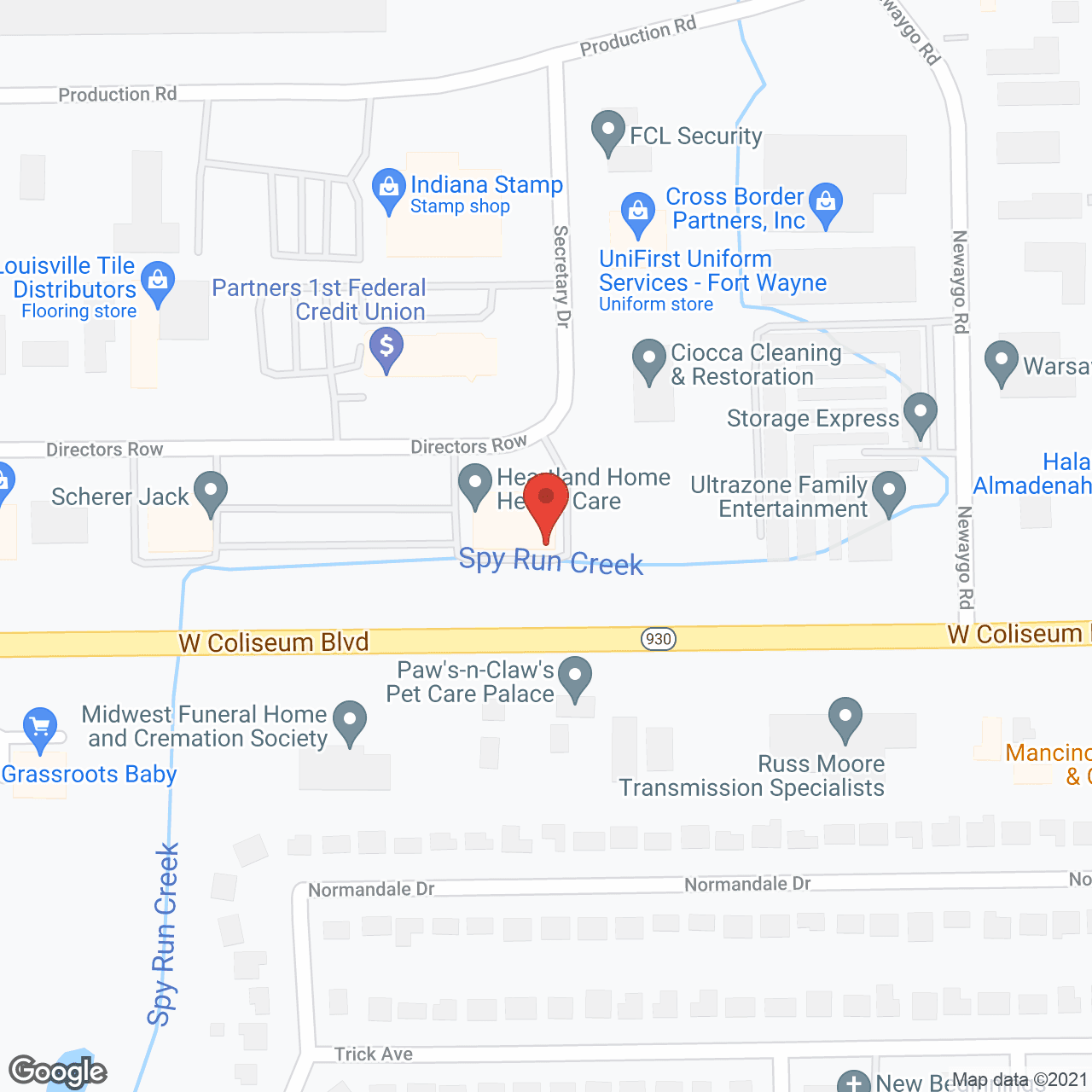 Heartland Home Health Care in google map