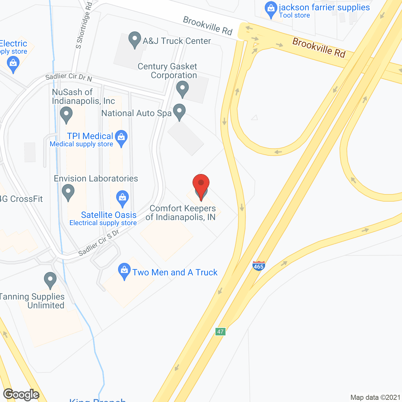 Comfort Keepers in google map