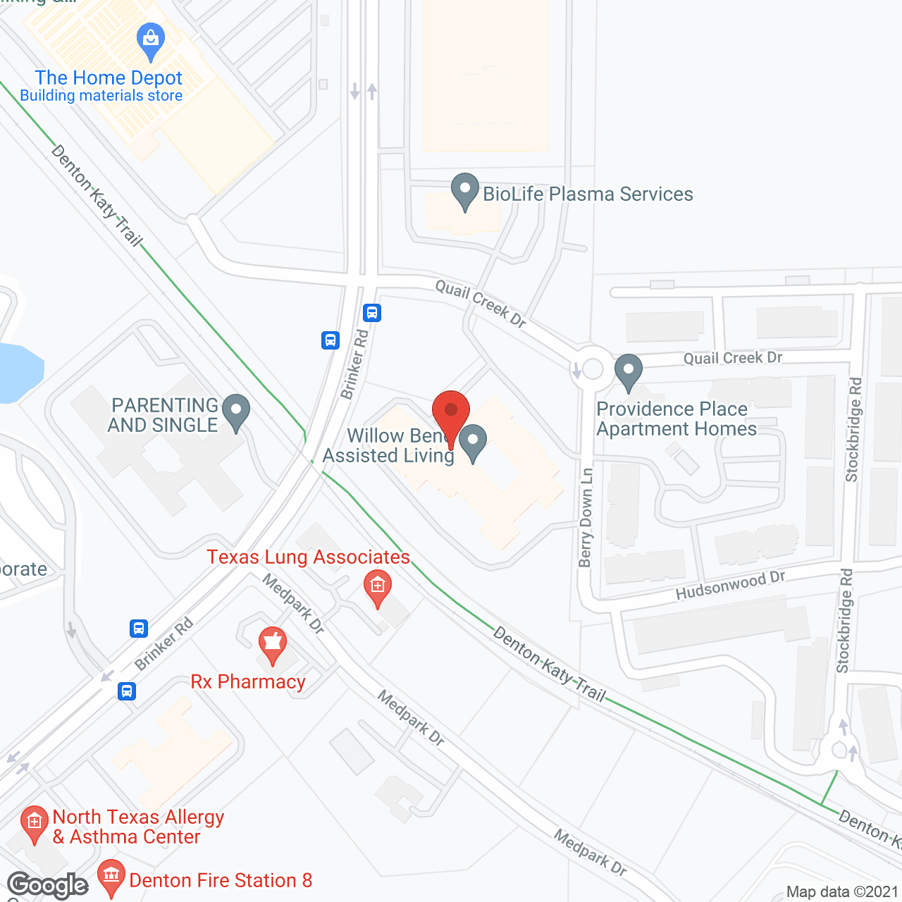 Willow Bend Assisted Living and Memory Care in google map