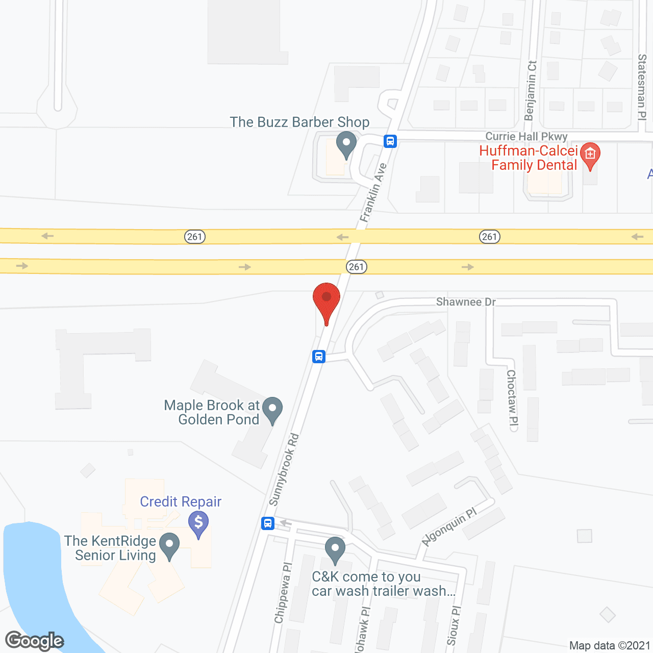 The Kentridge Senior Living in google map