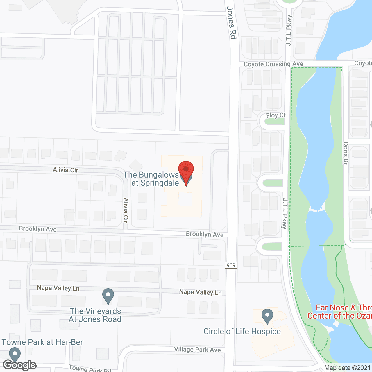 The Bungalows at Springdale in google map