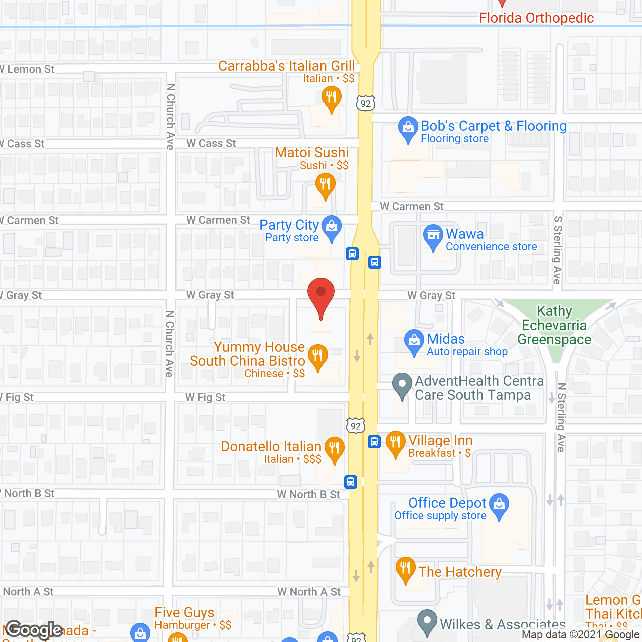BrightStar Healthcare of Tampa and Sun City in google map