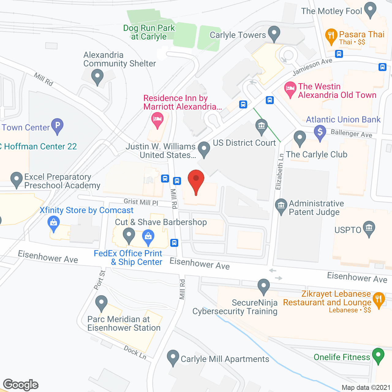 Elite Eldercare NoVa in google map