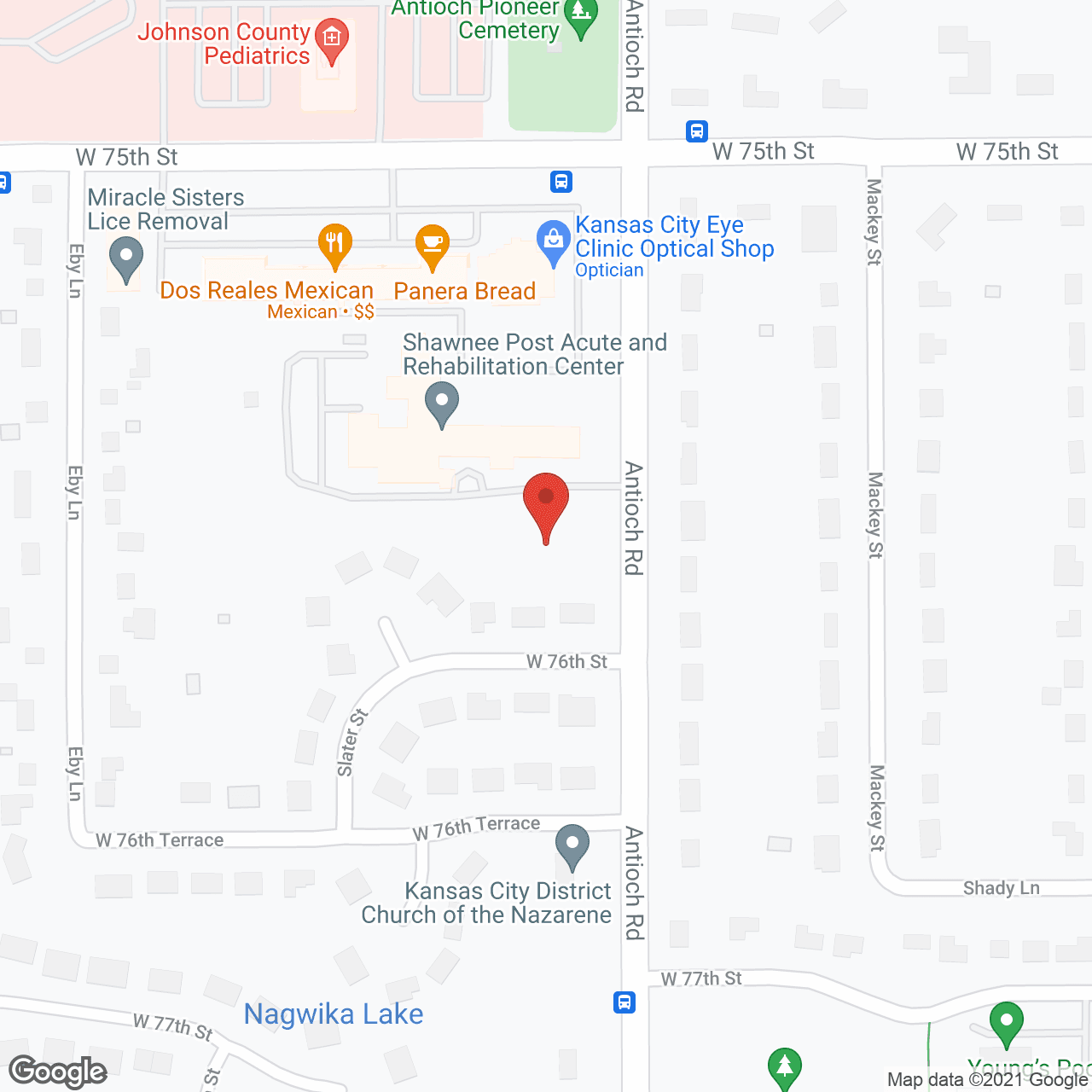 Shawnee Post Acute Rehabilitation Center in google map