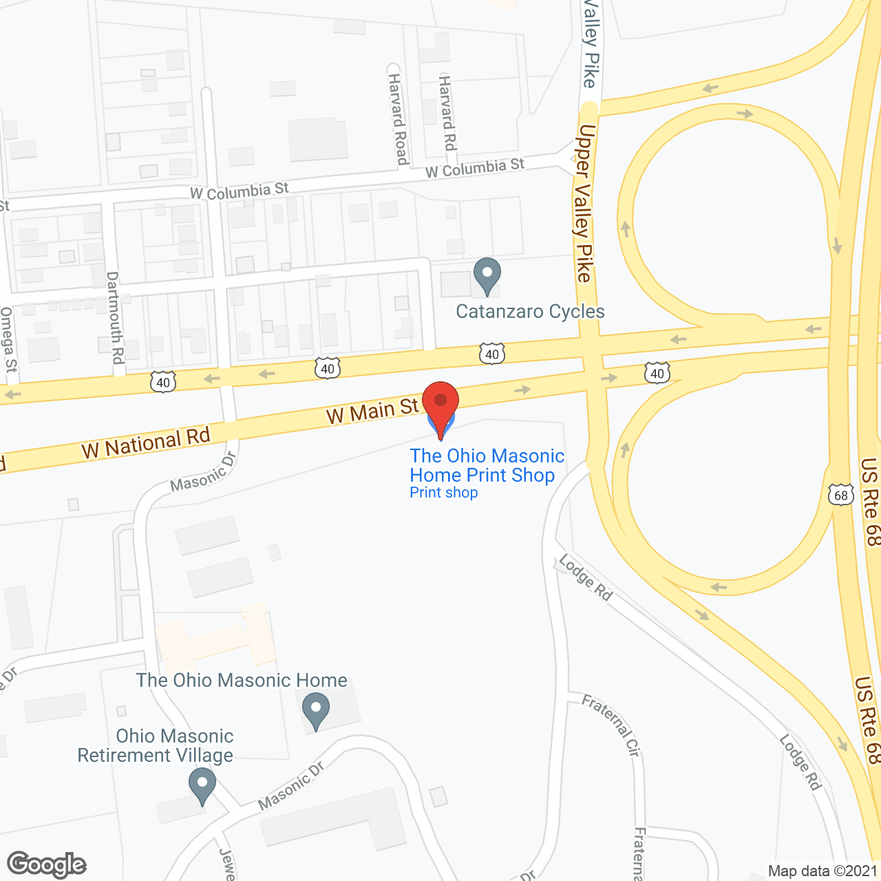 Springfield Masonic Community in google map