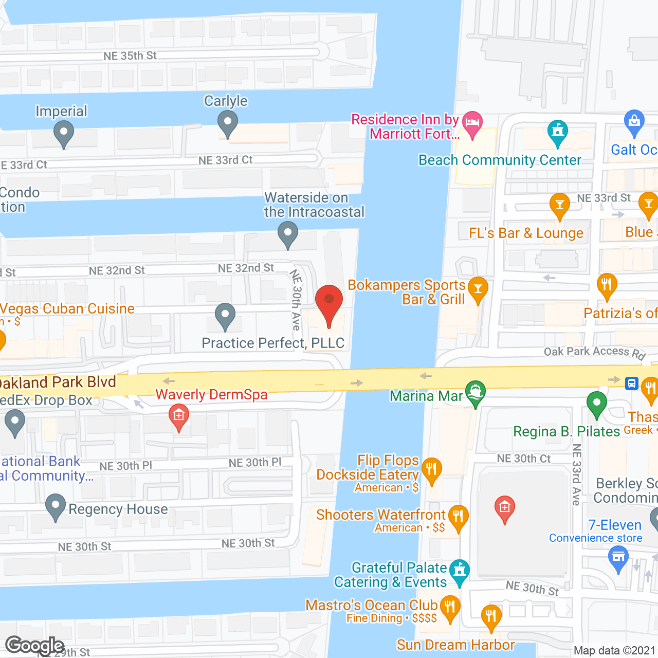 The Meridian at Waterways in google map