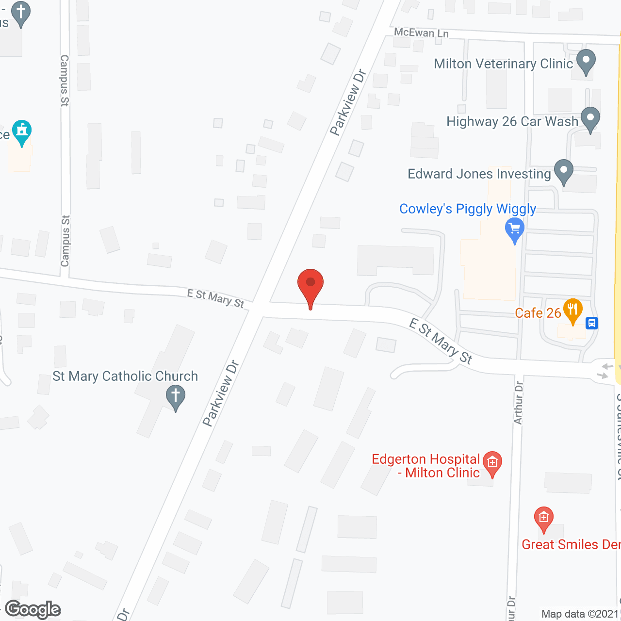 Homestead Apartments in google map