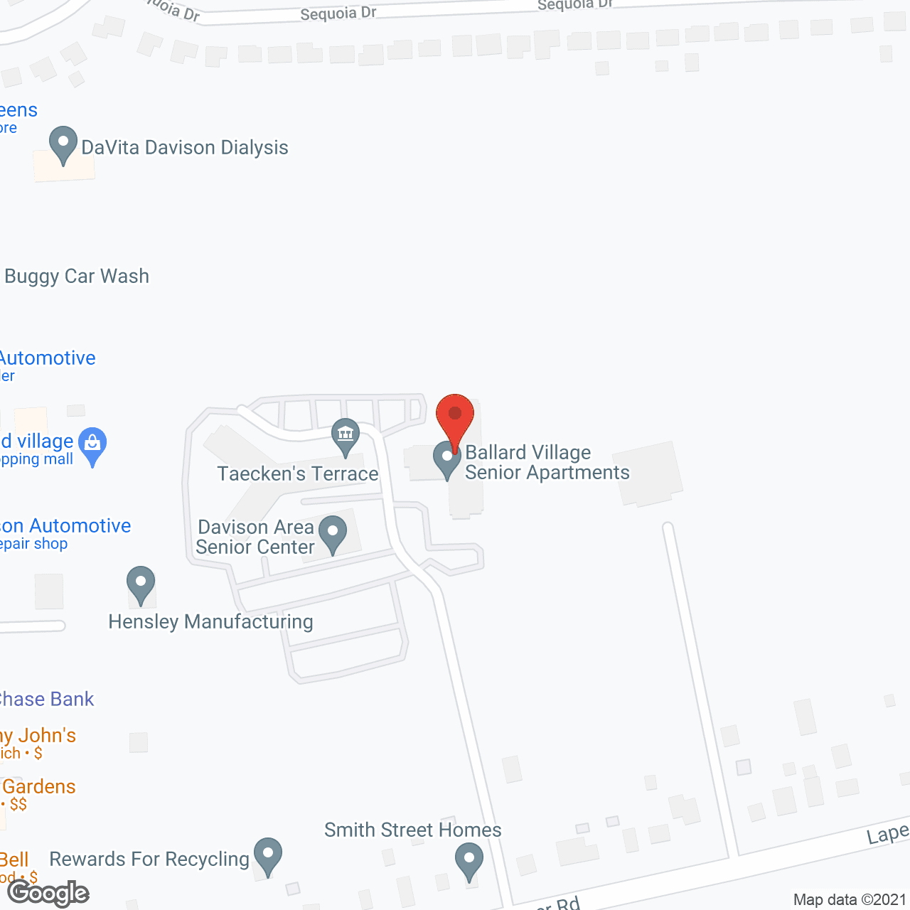 Ballard Village in google map