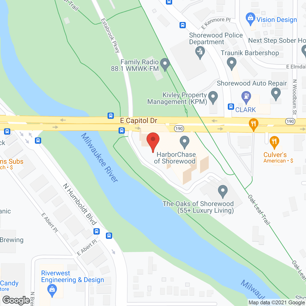 Ciel of Shorewood in google map