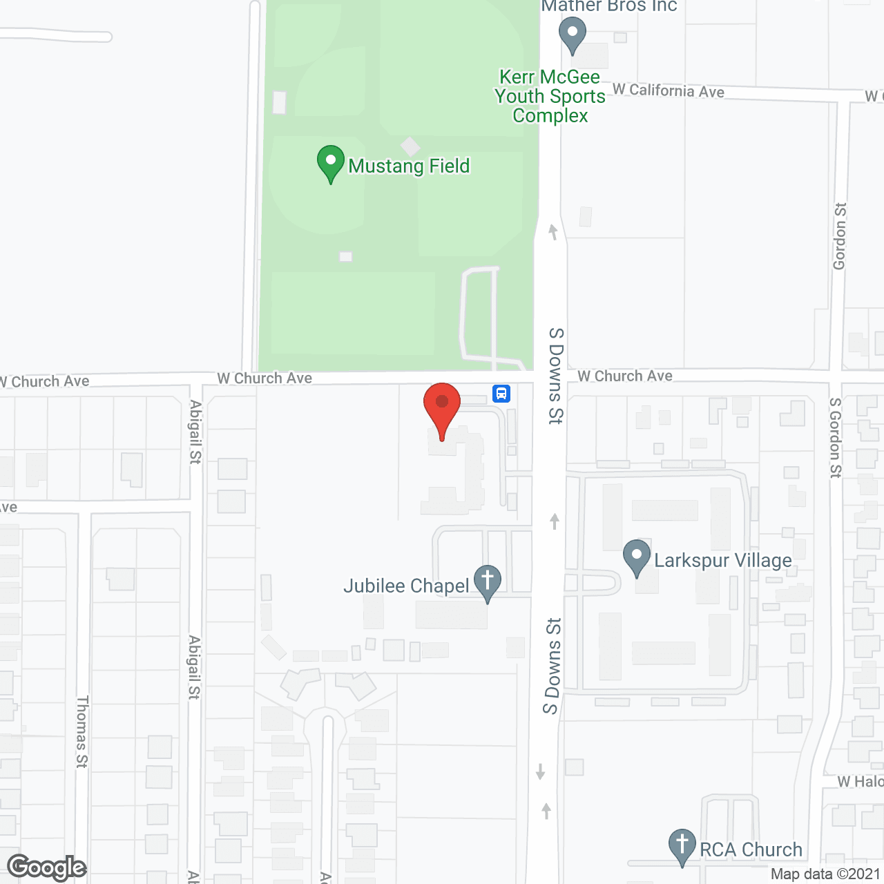 Ridgecrest Senior Apartments in google map