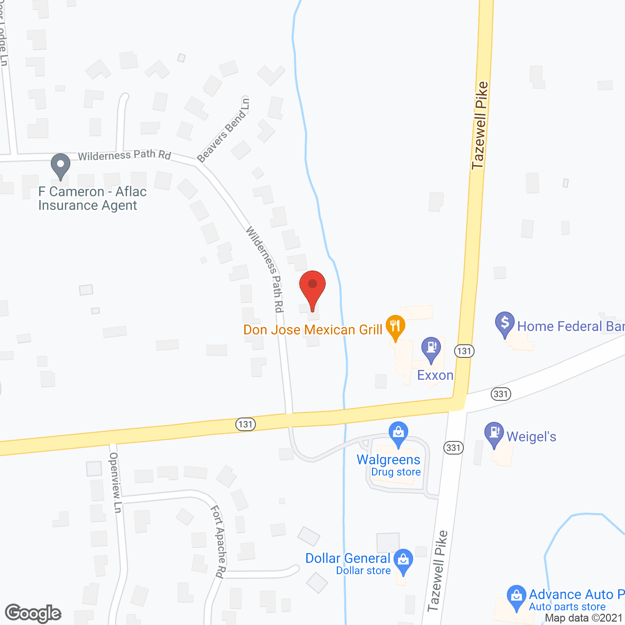 In Touch Elder Care in google map