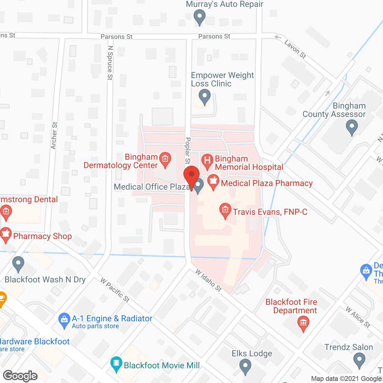 Bingham County Nursing Home in google map